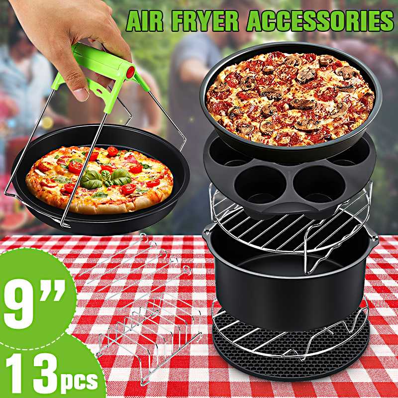 13PCS Air Fryer Accessories 9" Fit for Airfryer 5.2-6.8QT